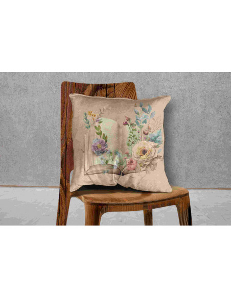 Almohadones vintage libros