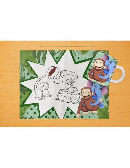 42 DISEÑOS DE INDIVIDUALES+ TAZA PARA PINTAR/COLOREAR