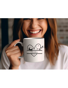 Tazas Boho Blanco Negro