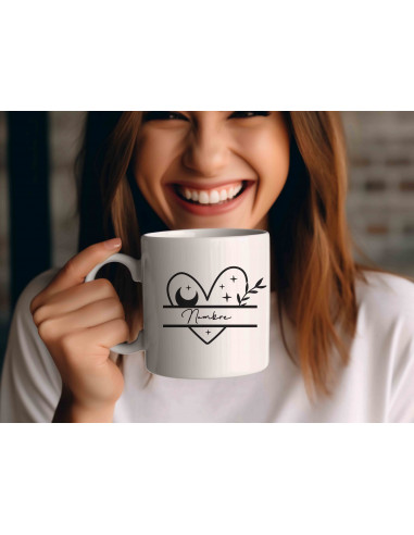 Tazas Boho Blanco Negro