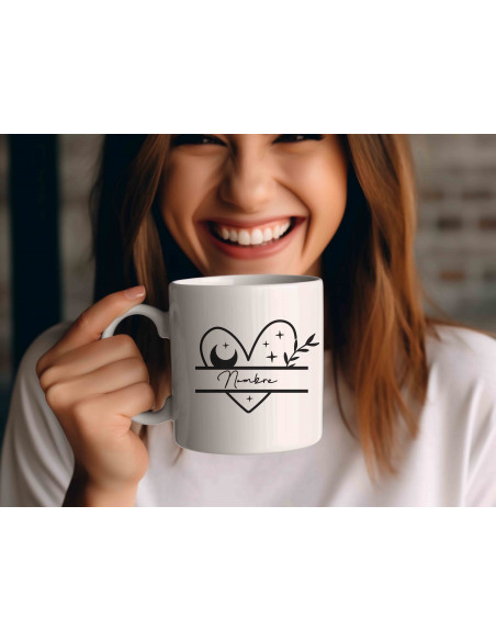 Tazas Boho Blanco Negro