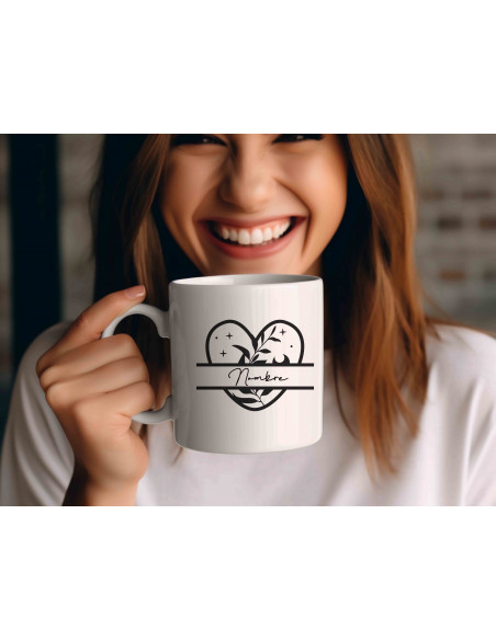 Tazas Boho Blanco Negro