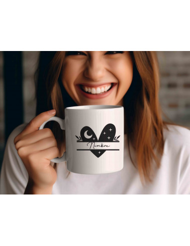 Tazas Boho Blanco Negro