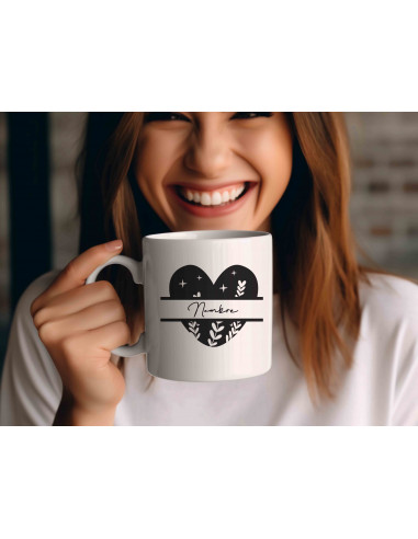 Tazas Boho Blanco Negro