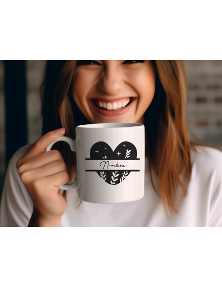 Tazas Boho Blanco Negro