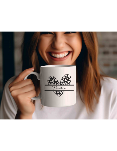 Tazas Boho Blanco Negro