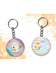Llaveros Redondos día del...