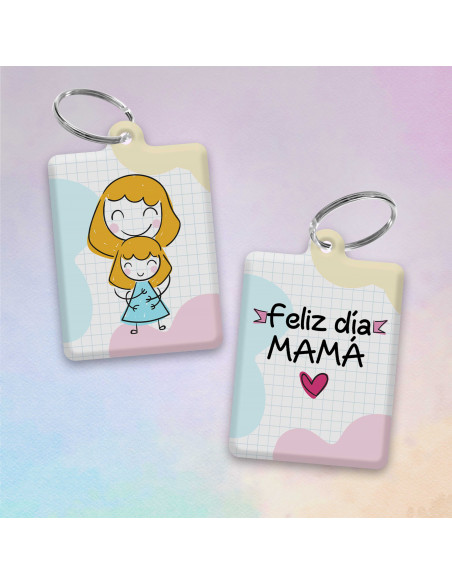 LLAVERO DIA DE LA MADRE DIBUJITO INFANTIL