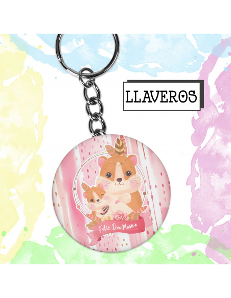 LLAVEROS REDONDOS DIA DE LA MADRE