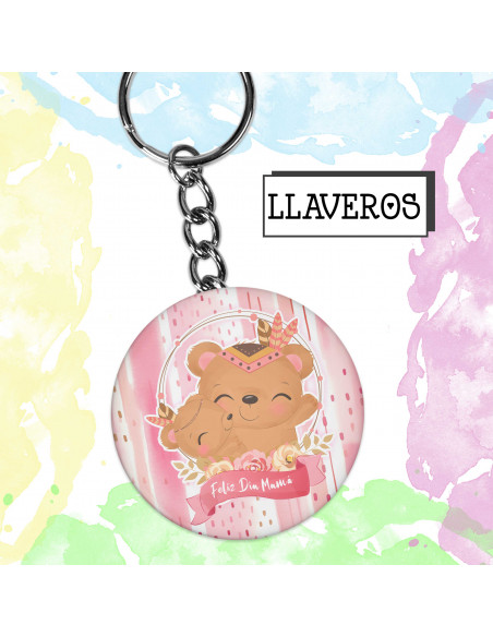 LLAVEROS REDONDOS DIA DE LA MADRE