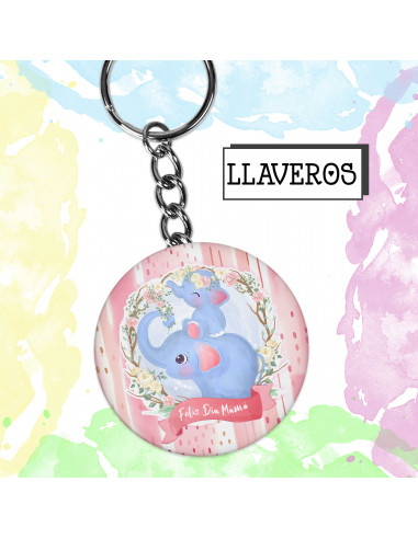 LLAVEROS REDONDOS DIA DE LA MADRE