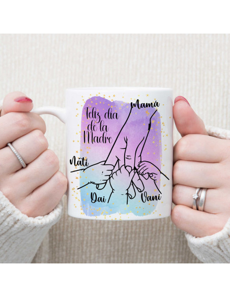 TAZAS MANOS MAMÁ