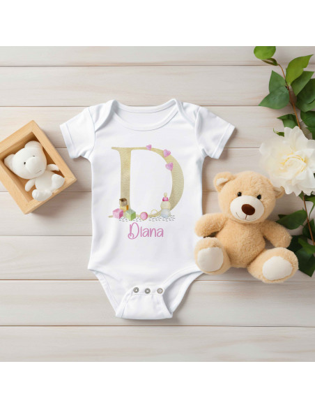 BODY INICIALES BEBE NENA