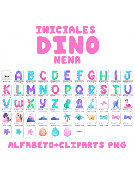 INICIALES DINOSAURIO NENA