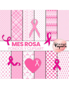 FONDOS Y CLIPSARTS DE MES ROSA