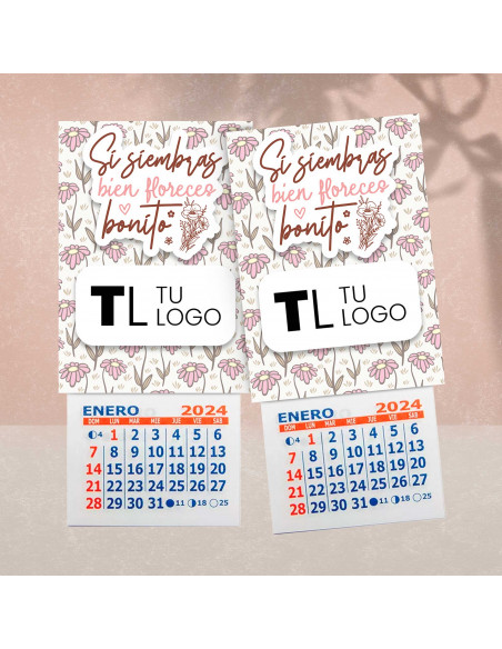 Cartones para calendario mignon 2024 FRASES MOTIVACIONALES