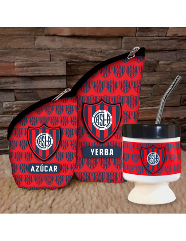 SET MATE CHAU LATA FUTBOL BOCA RIVER...