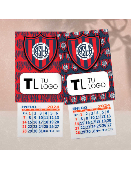 Cartones para calendario mignon 2024 FUTBOL, RIVER BOCA RACING INDEPENDIENTE SAN LORENZO