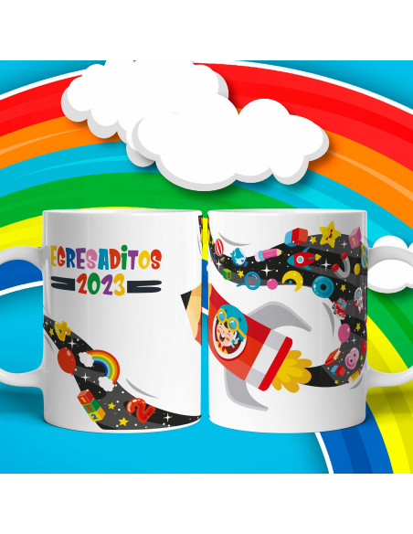 Tazas Egresaditos 2023 pack 2