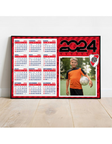 CALENDARIO 2024 PARA FOTO BOCA Y RIVER