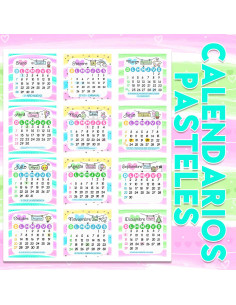 CALENDARIO PASTELES 2024,...
