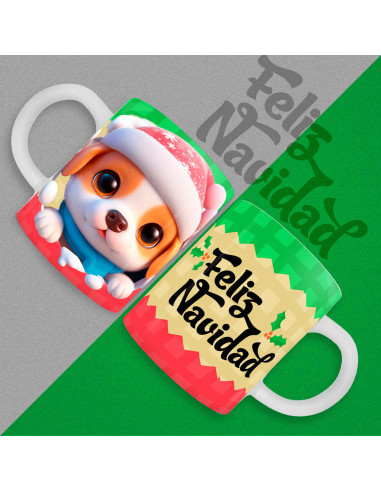 TAZAS 3D NAVIDAD