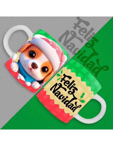 TAZAS 3D NAVIDAD