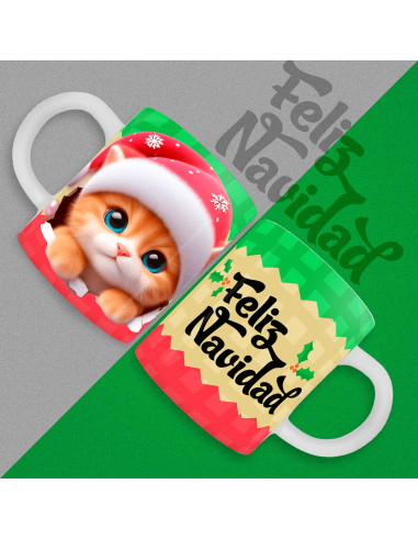 TAZAS 3D NAVIDAD