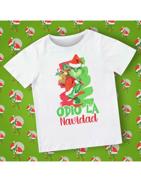 REMERA GRINCH ODIO LA NAVIDAD