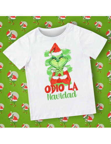 REMERA GRINCH ODIO LA NAVIDAD