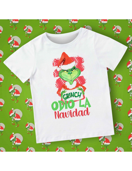 REMERA GRINCH ODIO LA NAVIDAD