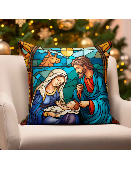 ALMOHADONES NAVIDAD RELIGIOSOS PESEBRE