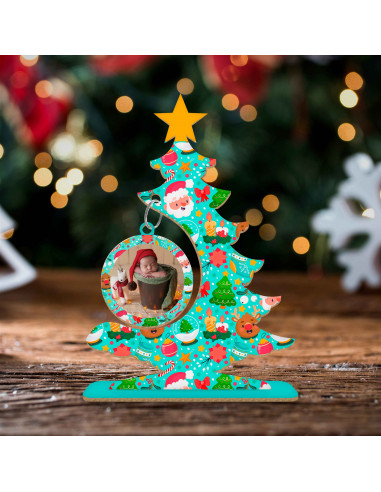 ARBOLITOS NAVIDAD FOTO BEBE