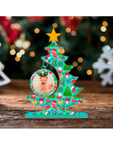 ARBOLITOS NAVIDAD FOTO BEBE