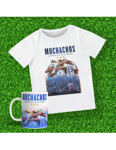 TAZA Y REMERA MUCHACHOS...