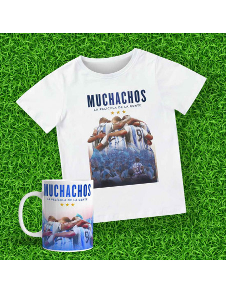 TAZA Y REMERA MUCHACHOS SELECCION ARGENTINA