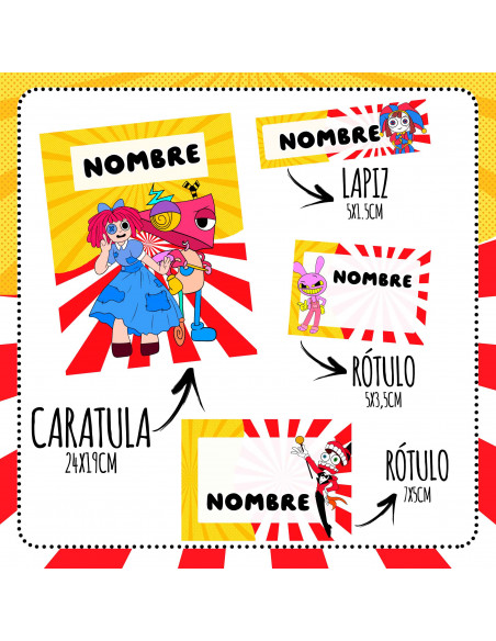 ETIQUETAS ESCOLARES 2024 PACK 1