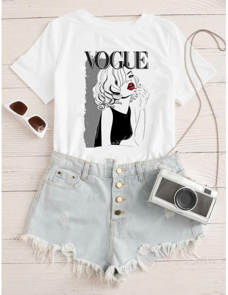 PACK DE 30 DISEÑOS REMERA VOGUE