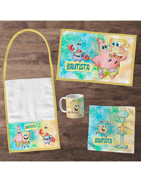 Pack Jardin - SET DE JARDIN BOB ESPONJA ACUARELA