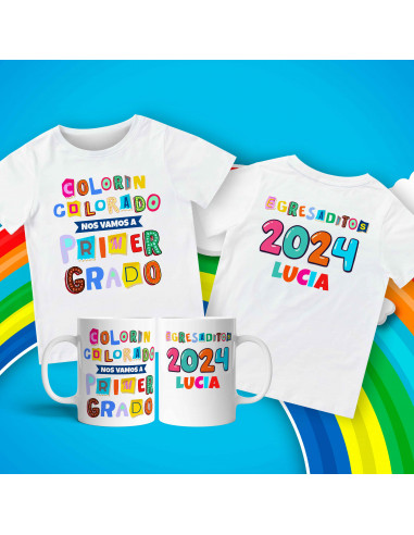 Remera + Taza Egresaditos COLORIN...