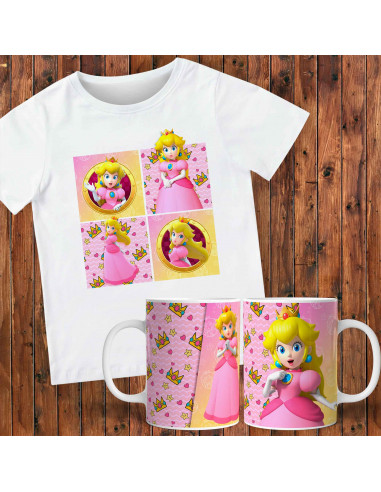 PACK TAZA Y REMERA | PRINCESA PEACH...