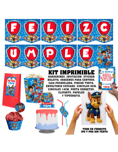 PAW PATROL NENE | KIT IMPRIMIBLE...