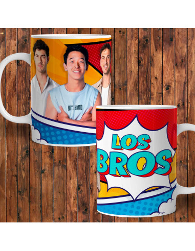 PLANTILLA REMERA Y TAZA LOS BROS GH...