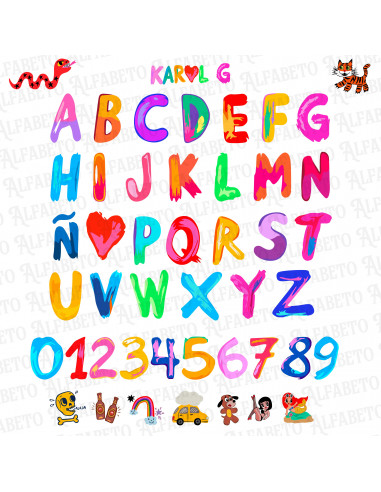 ALFABETO / ABECEDARIO Y DIBUJOS DE...