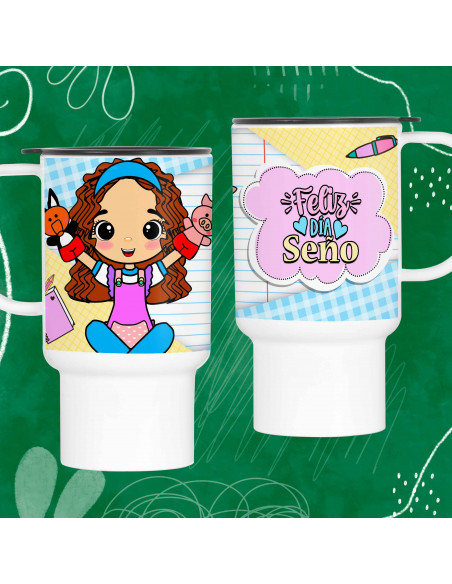 TAZA - JARRO TERMICO DIA MAESTRA JARDINERA