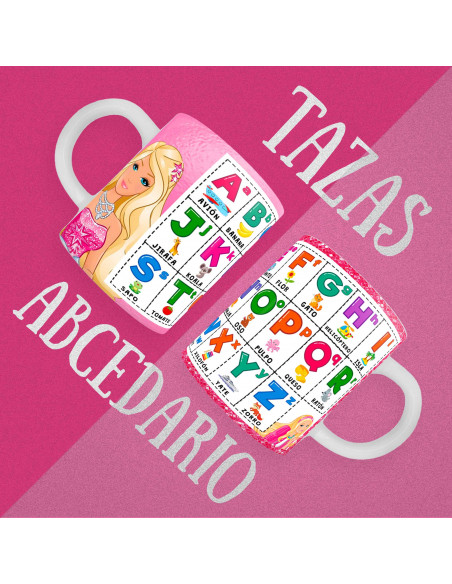 PLANTILLAS TAZAS INFANTILES ABECEDARIO PACK 1