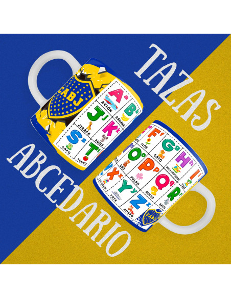 PLANTILLAS TAZAS INFANTILES ABECEDARIO PACK 2