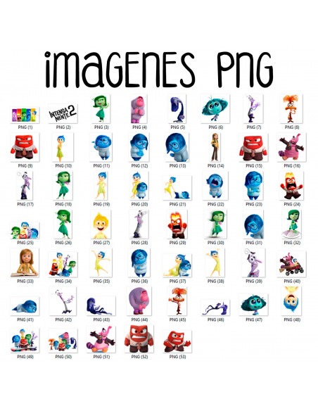 SUPER PACK FONDOS Y CLIPARTS DE INTENSAMENTE 2