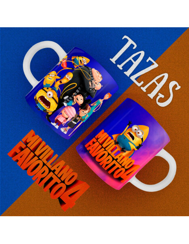 PLANTILLAS PARA TAZAS MI VILLANO...