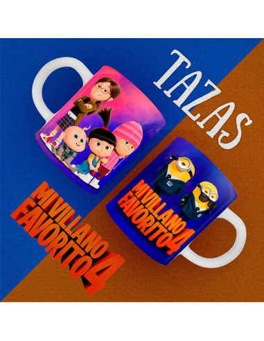 PLANTILLAS PARA TAZAS MI VILLANO...